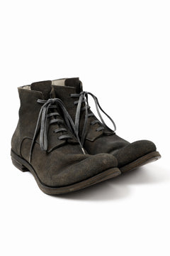 画像をギャラリービューアに読み込む, prtl "one make" Lace Up Boots (JAPAN Cow Reversed Leather / Hand Dyed BLACK)