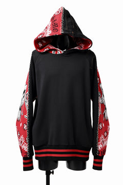 画像をギャラリービューアに読み込む, MASSIMO SABBADIN exclusive HOODY wt. VINTAGE DENIM/BANDANA APP. (dkb1)