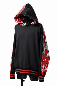 画像をギャラリービューアに読み込む, MASSIMO SABBADIN exclusive HOODY wt. VINTAGE DENIM/BANDANA APP. (dkb1)