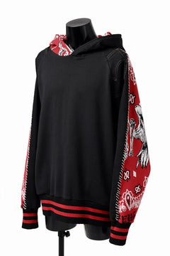 画像をギャラリービューアに読み込む, MASSIMO SABBADIN exclusive HOODY wt. VINTAGE DENIM/BANDANA APP. (dkb1)