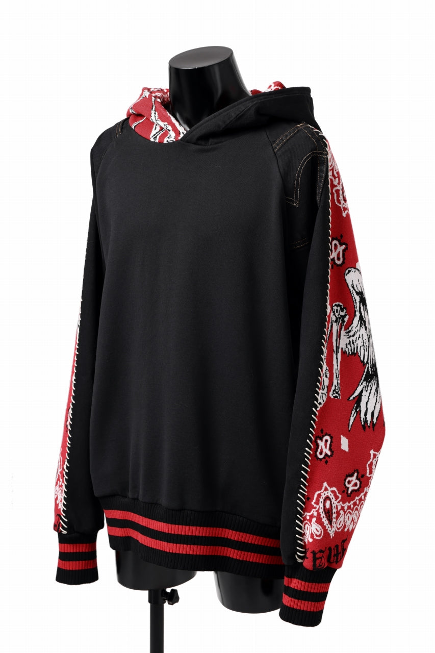 画像をギャラリービューアに読み込む, MASSIMO SABBADIN exclusive HOODY wt. VINTAGE DENIM/BANDANA APP. (dkb1)