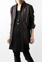 Load image into Gallery viewer, ISAMU KATAYAMA BACKLASH exclusive LEATHER SHIRT / ITALY SHOULDER 0.6mm (DARK GREY)