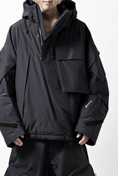 画像をギャラリービューアに読み込む, D-VEC x ALMOSTBLACK HOODED JACKET / GORE-TEX PRODUCT 2L PRIMALOFT SHELL (BLACK)