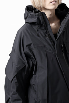 画像をギャラリービューアに読み込む, D-VEC x ALMOSTBLACK HOODED JACKET / GORE-TEX PRODUCT 2L PRIMALOFT SHELL (BLACK)