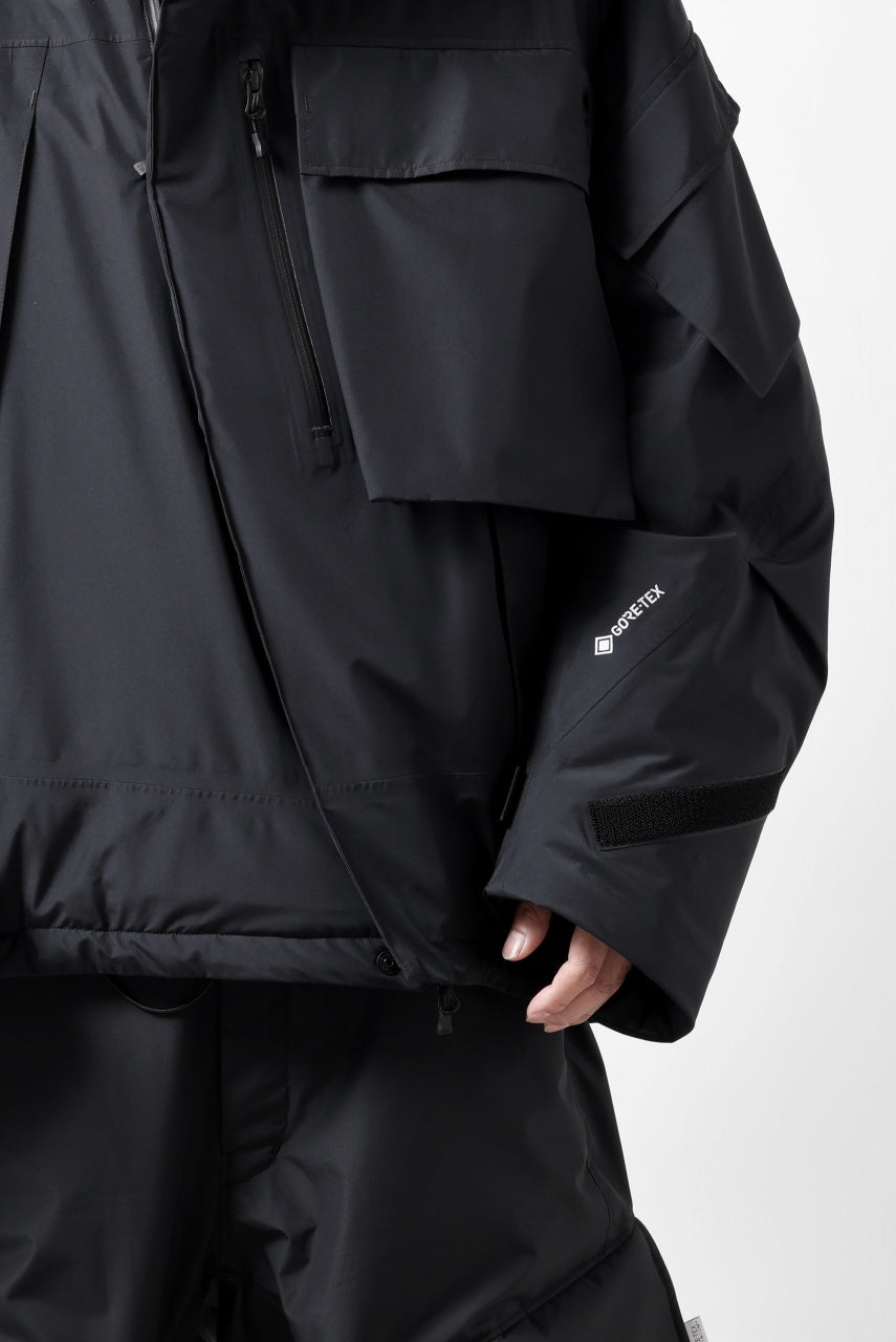 画像をギャラリービューアに読み込む, D-VEC x ALMOSTBLACK HOODED JACKET / GORE-TEX PRODUCT 2L PRIMALOFT SHELL (BLACK)