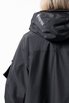 画像をギャラリービューアに読み込む, D-VEC x ALMOSTBLACK HOODED JACKET / GORE-TEX PRODUCT 2L PRIMALOFT SHELL (BLACK)