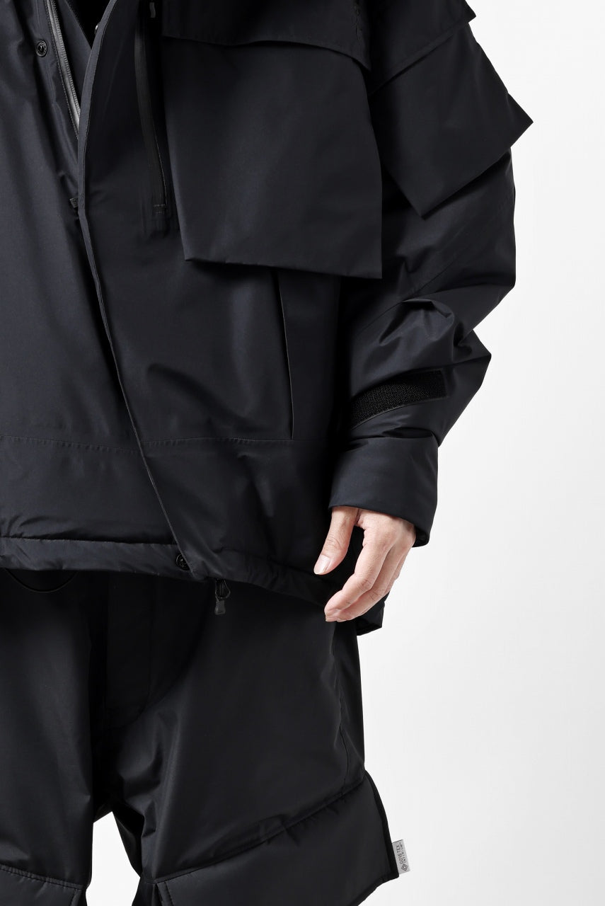 画像をギャラリービューアに読み込む, D-VEC x ALMOSTBLACK HOODED JACKET / GORE-TEX PRODUCT 2L PRIMALOFT SHELL (BLACK)