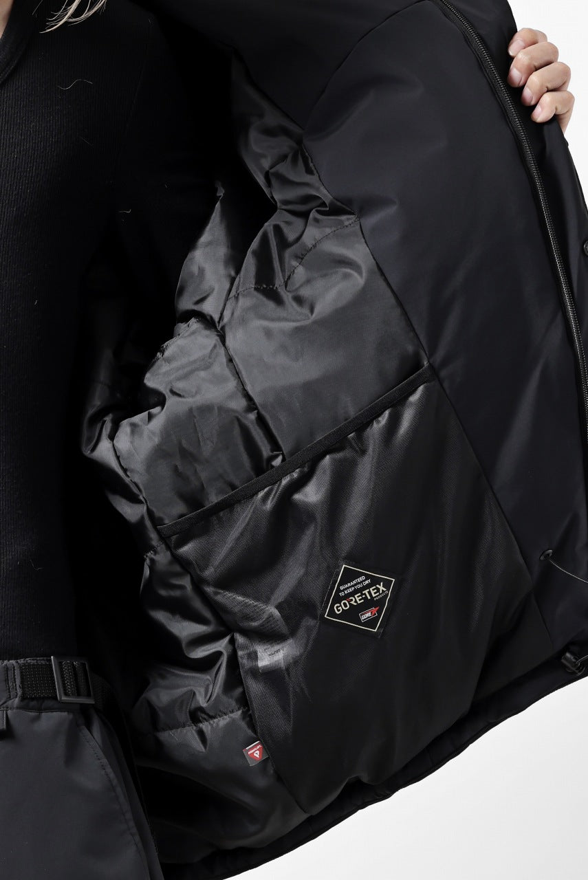 画像をギャラリービューアに読み込む, D-VEC x ALMOSTBLACK HOODED JACKET / GORE-TEX PRODUCT 2L PRIMALOFT SHELL (BLACK)