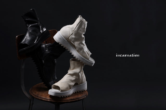 New Arrival | incarnation "SHARK SOLE" Horse Leather Boot Sandal. (23SS)