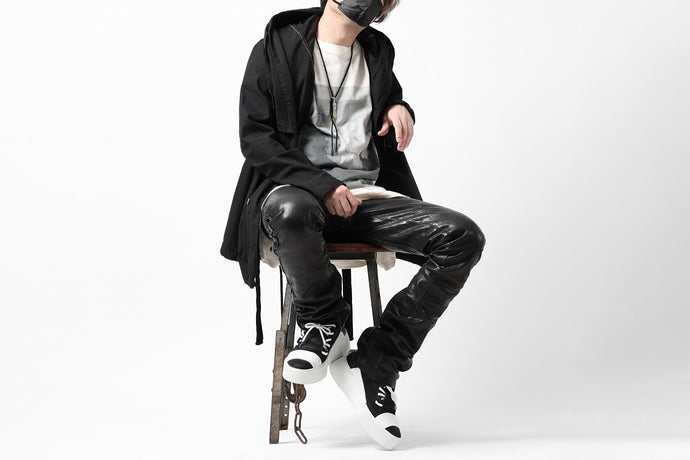 New Arrival & STYLING | TIGHT STRAIGHT LEATHER PANTS / BACKLASH. (23SS)