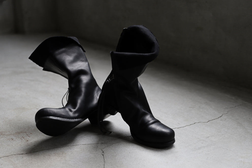 GUIDI グイディ フロントダブルジップブーツ GR07FZ メンズ