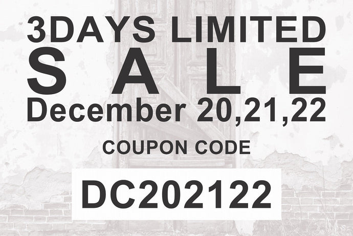 INFORMATION | 3DAYS LIMITED SALE.