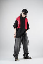 画像をギャラリービューアに読み込む, mastermind JAPAN BANDANA SS TEE / BOXY FIT (BLACK x RED)