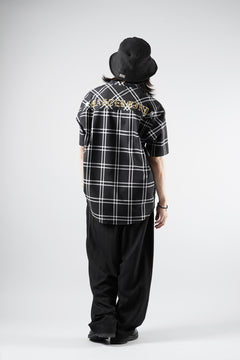 画像をギャラリービューアに読み込む, mastermind JAPAN MIXED-FABRIC POCKET SS TEE / REGULAR FIT (BLACK x BLACK)