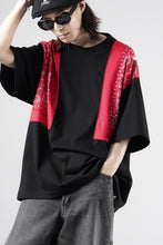 画像をギャラリービューアに読み込む, mastermind JAPAN BANDANA SS TEE / BOXY FIT (BLACK x RED)