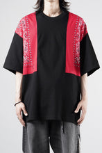 画像をギャラリービューアに読み込む, mastermind JAPAN BANDANA SS TEE / BOXY FIT (BLACK x RED)