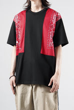 画像をギャラリービューアに読み込む, mastermind JAPAN BANDANA SS TEE / REGULAR FIT (BLACK x RED)