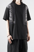 画像をギャラリービューアに読み込む, mastermind JAPAN BANDANA SS TEE / REGULAR FIT (BLACK x BLACK)