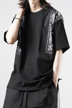 画像をギャラリービューアに読み込む, mastermind JAPAN BANDANA SS TEE / REGULAR FIT (BLACK x BLACK)