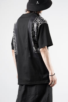 画像をギャラリービューアに読み込む, mastermind JAPAN BANDANA SS TEE / REGULAR FIT (BLACK x BLACK)