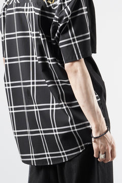 画像をギャラリービューアに読み込む, mastermind JAPAN MIXED-FABRIC POCKET SS TEE / REGULAR FIT (BLACK x BLACK)