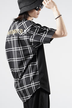 画像をギャラリービューアに読み込む, mastermind JAPAN MIXED-FABRIC POCKET SS TEE / REGULAR FIT (BLACK x BLACK)