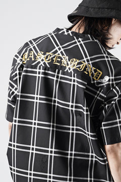 画像をギャラリービューアに読み込む, mastermind JAPAN MIXED-FABRIC POCKET SS TEE / REGULAR FIT (BLACK x BLACK)