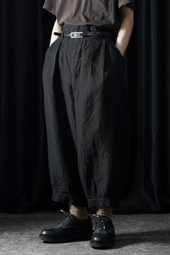 画像をギャラリービューアに読み込む, KLASICA "GOSSE" BALLOON TUCKED TROUSERS / OBSCURE STRIPED 3/3 MINI HBT (MID NIGHT)