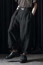 画像をギャラリービューアに読み込む, KLASICA "GOSSE" BALLOON TUCKED TROUSERS / OBSCURE STRIPED 3/3 MINI HBT (MID NIGHT)