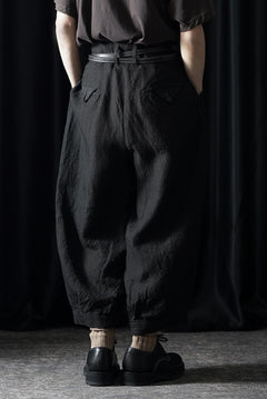 画像をギャラリービューアに読み込む, KLASICA "GOSSE" BALLOON TUCKED TROUSERS / OBSCURE STRIPED 3/3 MINI HBT (MID NIGHT)