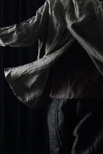 画像をギャラリービューアに読み込む, KLASICA "SH-051" BACK FLAP SHIRTS with BIG POCKETS / ANCIENT COLORED LINEN CHAMBRAY (BROWN)