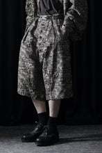 画像をギャラリービューアに読み込む, KLASICA "SABRON 66" RE CONSTRUCTED MID PANTS / BACK JACQUARD HOUND TOOTH CAMO (FOREST)