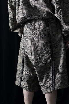 画像をギャラリービューアに読み込む, KLASICA "SABRON 66" RE CONSTRUCTED MID PANTS / BACK JACQUARD HOUND TOOTH CAMO (FOREST)