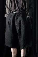 画像をギャラリービューアに読み込む, KLASICA "SABRON 66" RE CONSTRUCTED MID PANTS / CRISP FINISH AIRLY MICRO DOBBY (BLACK)