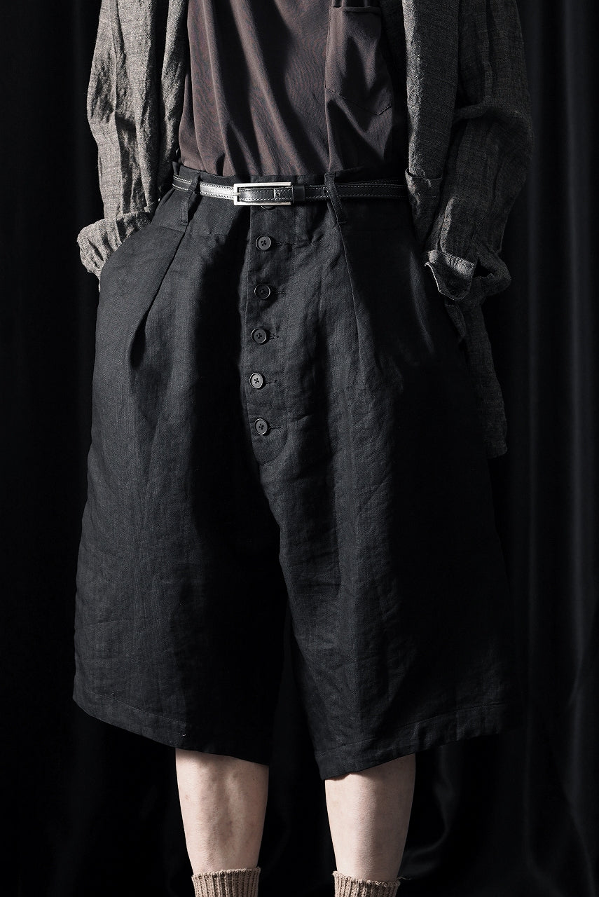 画像をギャラリービューアに読み込む, KLASICA "SABRON 66" RE CONSTRUCTED MID PANTS / CRISP FINISH AIRLY MICRO DOBBY (BLACK)