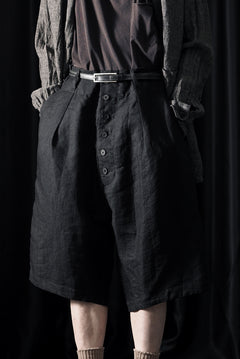 画像をギャラリービューアに読み込む, KLASICA "SABRON 66" RE CONSTRUCTED MID PANTS / CRISP FINISH AIRLY MICRO DOBBY (BLACK)