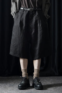 画像をギャラリービューアに読み込む, KLASICA "SABRON 66" RE CONSTRUCTED MID PANTS / CRISP FINISH AIRLY MICRO DOBBY (BLACK)