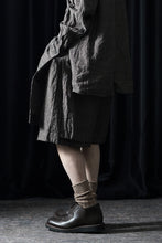 画像をギャラリービューアに読み込む, KLASICA "VENT" LAYERED WIDE SHORTS / ANCIENT COLORED LINEN CHAMBRAY (BROWN)