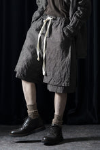 画像をギャラリービューアに読み込む, KLASICA "VENT" LAYERED WIDE SHORTS / ANCIENT COLORED LINEN CHAMBRAY (BROWN)