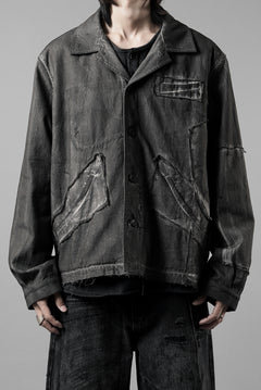 Load image into Gallery viewer, Professor.E AGED WORK JACKET (COLD DYED GREY)
