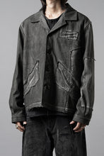 Load image into Gallery viewer, Professor.E AGED WORK JACKET (COLD DYED GREY)