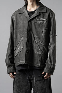 Load image into Gallery viewer, Professor.E AGED WORK JACKET (COLD DYED GREY)
