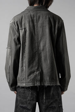 Load image into Gallery viewer, Professor.E AGED WORK JACKET (COLD DYED GREY)