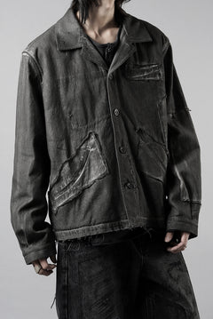 Load image into Gallery viewer, Professor.E AGED WORK JACKET (COLD DYED GREY)