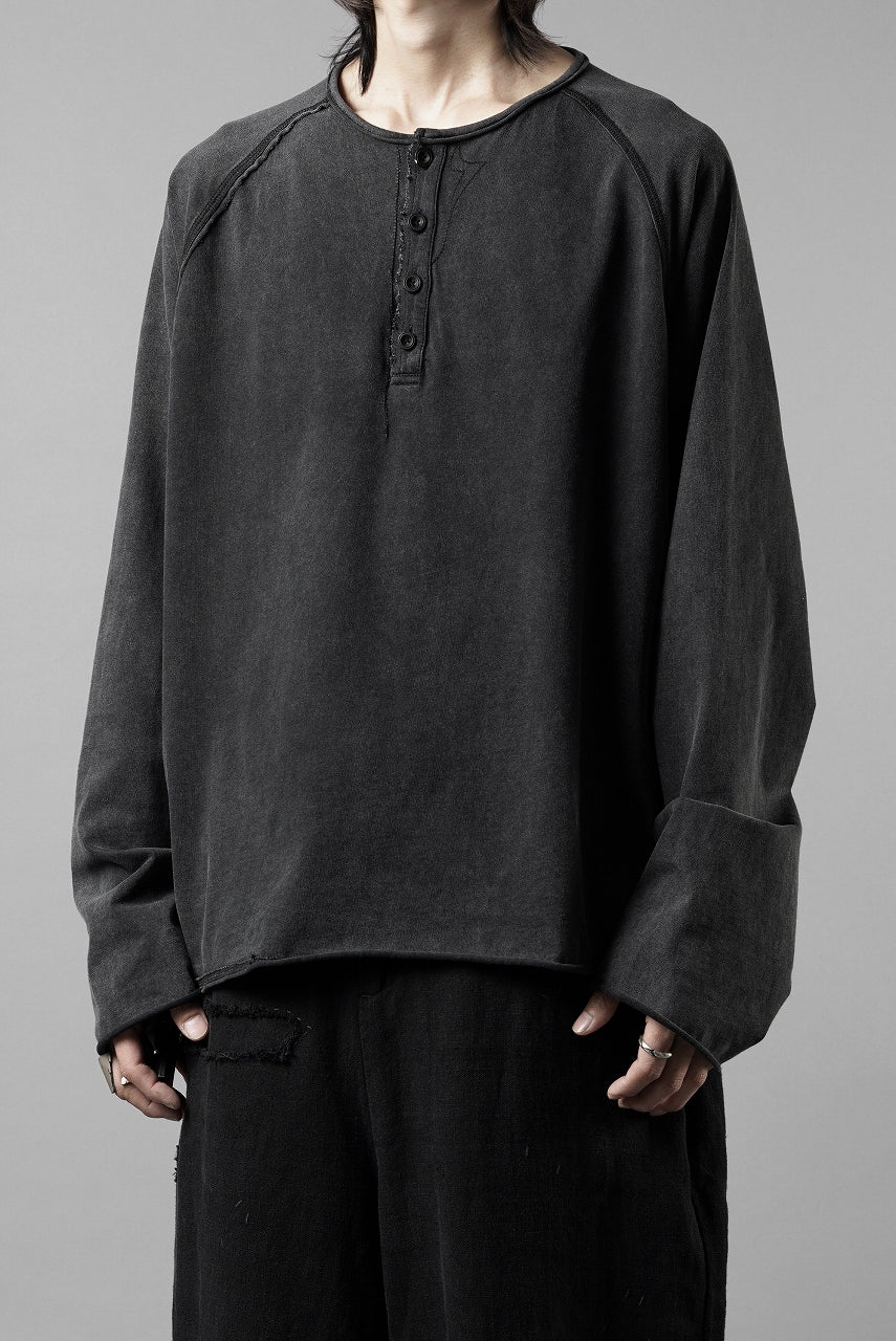 画像をギャラリービューアに読み込む, Professor.E HENLEY L/S TEE (COLD DYED GREY)