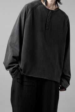 画像をギャラリービューアに読み込む, Professor.E HENLEY L/S TEE (COLD DYED GREY)