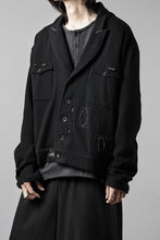 Load image into Gallery viewer, Professor.E DESTROYED KNIT WORK JACKET (BLACK)