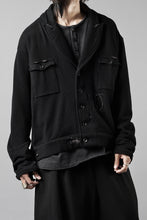 Load image into Gallery viewer, Professor.E DESTROYED KNIT WORK JACKET (BLACK)
