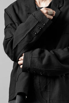 画像をギャラリービューアに読み込む, Professor.E PATCHWORK BLAZER (BLACK)