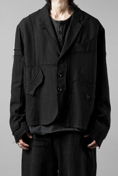 画像をギャラリービューアに読み込む, Professor.E PATCHWORK BLAZER (BLACK)